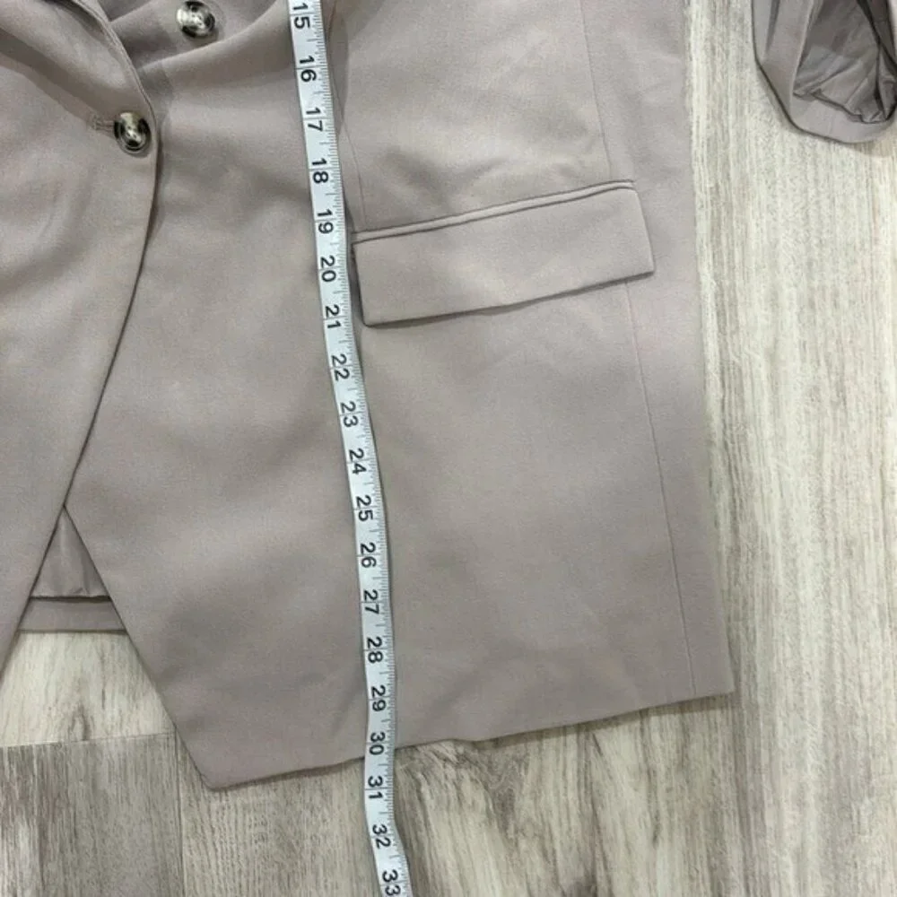 Nine West Women's taupe double breasted blazer size 4X  new